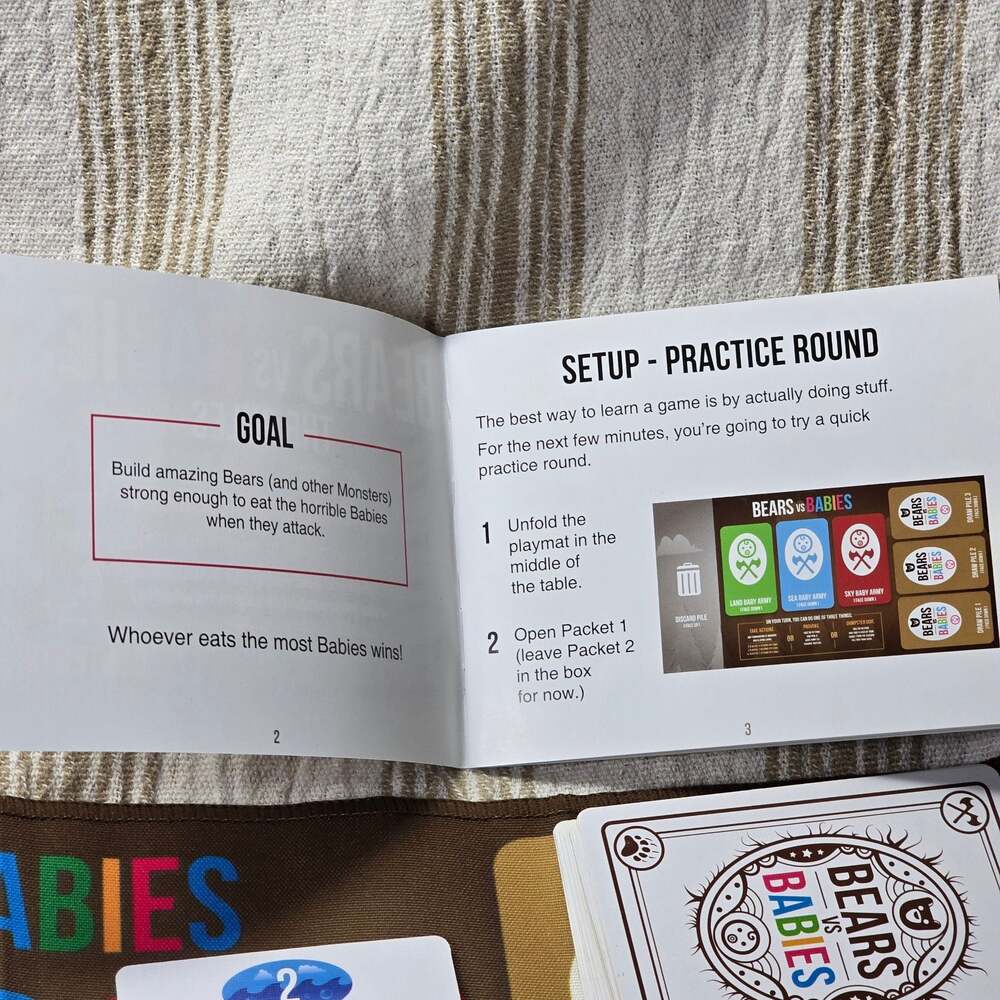 Bears vs Babies Furry Box Ed by Exploding Kittens Card Game Like New Adult Fun - Picture 6 of 11